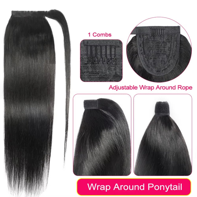 Hair Extension Drawstring Ponytail