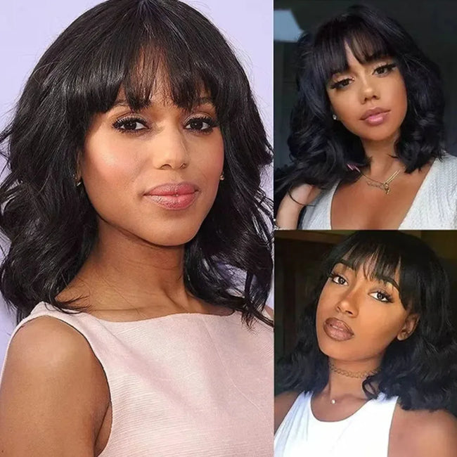 Short Bob Wig with Bangs