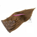 Burgundy Brazilian Remy Straight Hair Clip Hair Extensions