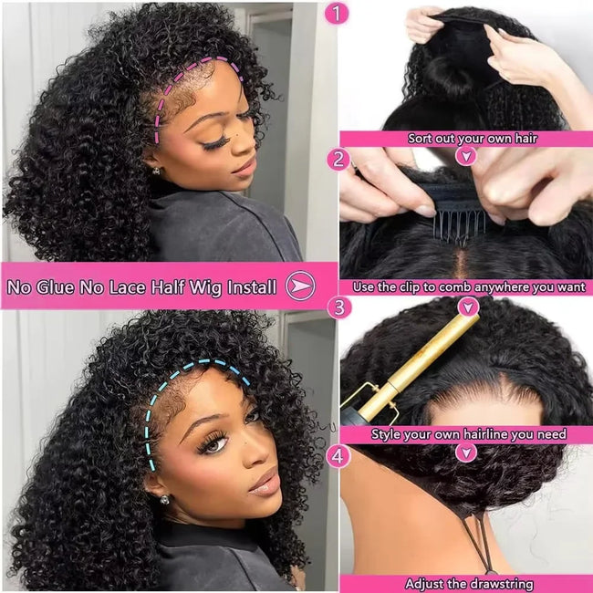 Burmese Curly Human Hair Wig