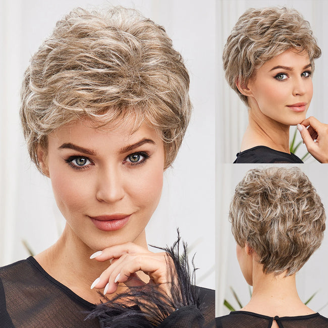 White Silver Gray Kanekalon Human Hairs