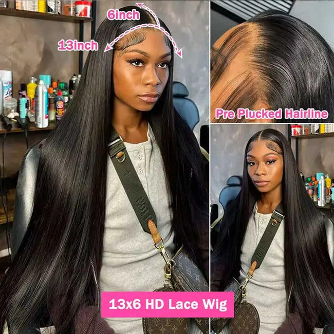 Straight Lace Front Wigs Human Hair
