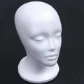 Female Styrofoam Foam Mannequin Manikin Head Model Hat Glasses Display Foam Mannequin Head Model Hat Wig Display Stand Rack