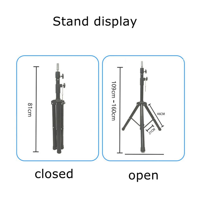 Tripod Canvas Mannequin Head Stand