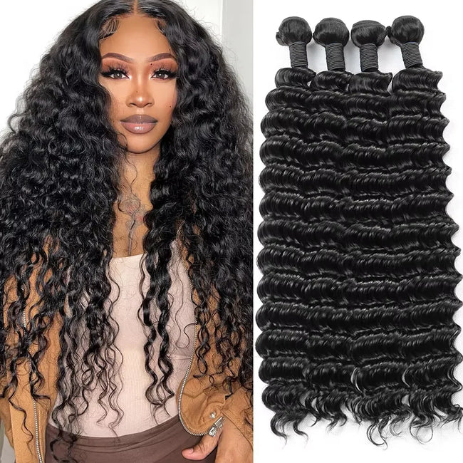Deep Wave Brazilian Hair Bundles