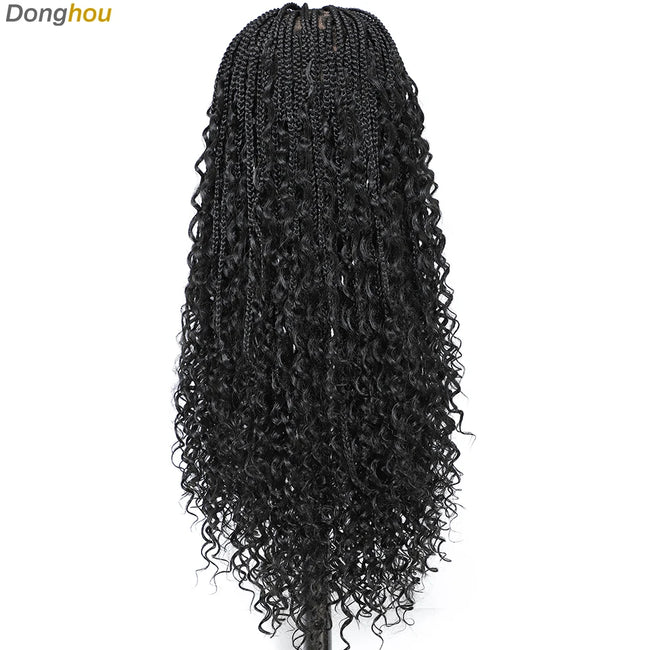 Box Braid Wig with Baby Hair Lace