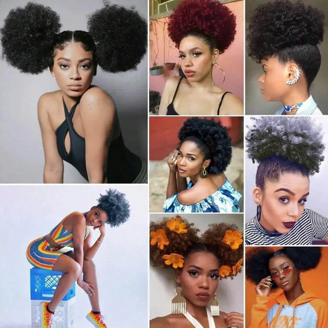 Afro Puff Drawstring Ponytail Extension