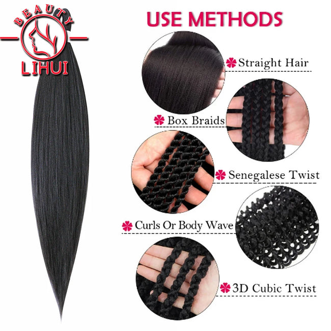 Ombre Pre Stretched Braiding Hair Bundles