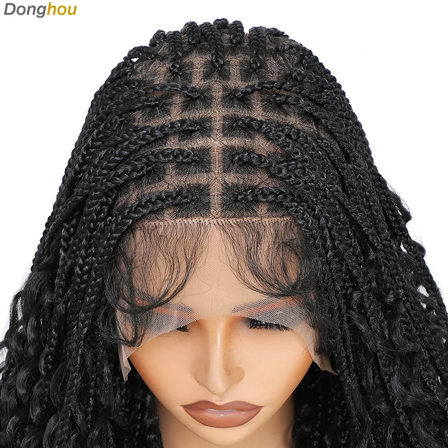 Box Braid Wig with Baby Hair Lace
