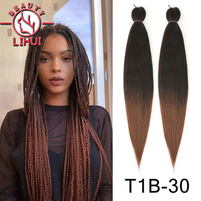 Ombre Pre Stretched Braiding Hair Bundles