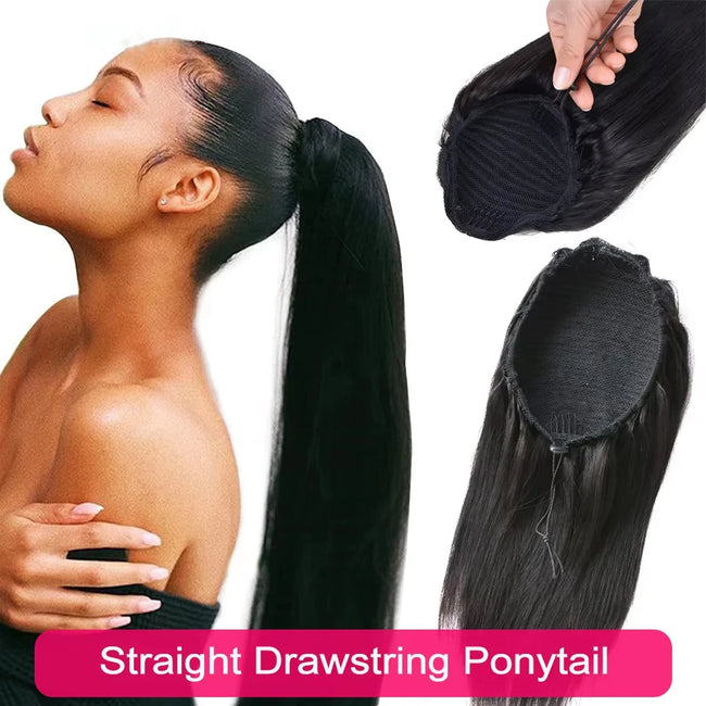 Hair Extension Drawstring Ponytail