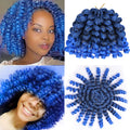 Curly Jumpy Wand Curl Jamaican Bounce Synthetic Braiding Hair Extensions
