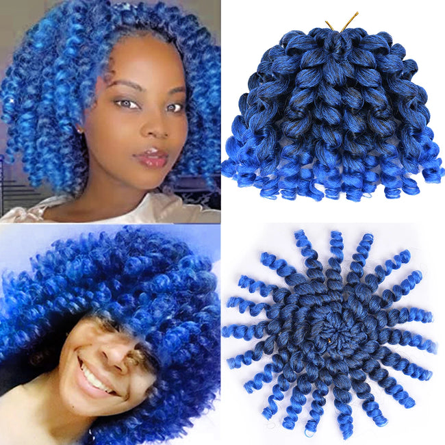 Curly Jumpy Wand Curl Jamaican Bounce Synthetic Braiding Hair Extensions