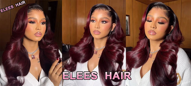 Brazilian Burgundy Human Hair Weave Bundles
