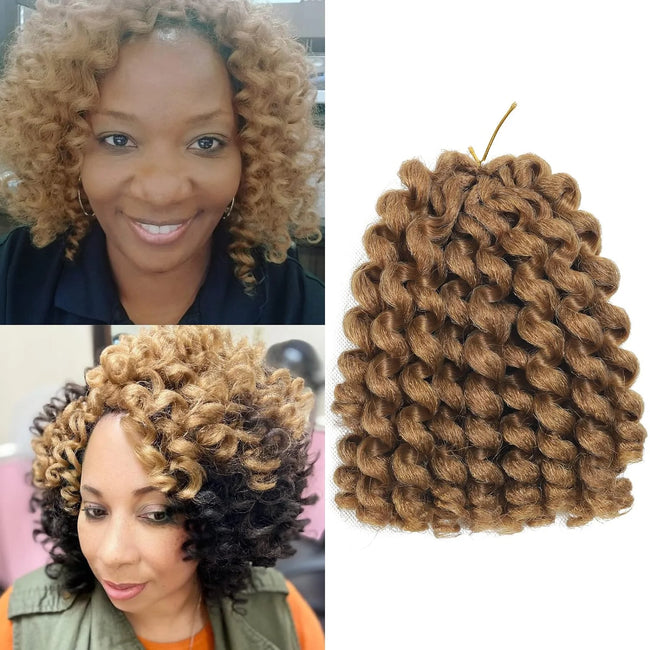 Curly Jumpy Wand Curl Jamaican Bounce Synthetic Braiding Hair Extensions