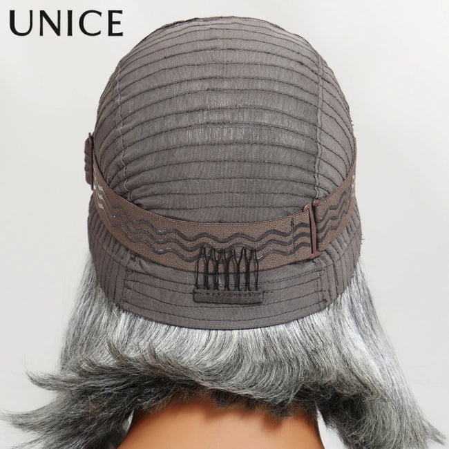 UNICE Layered Blowout Salt & Pepper Wig