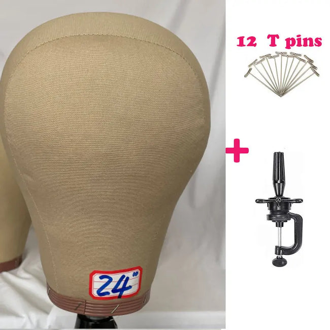Cork Canvas Mannequin Head