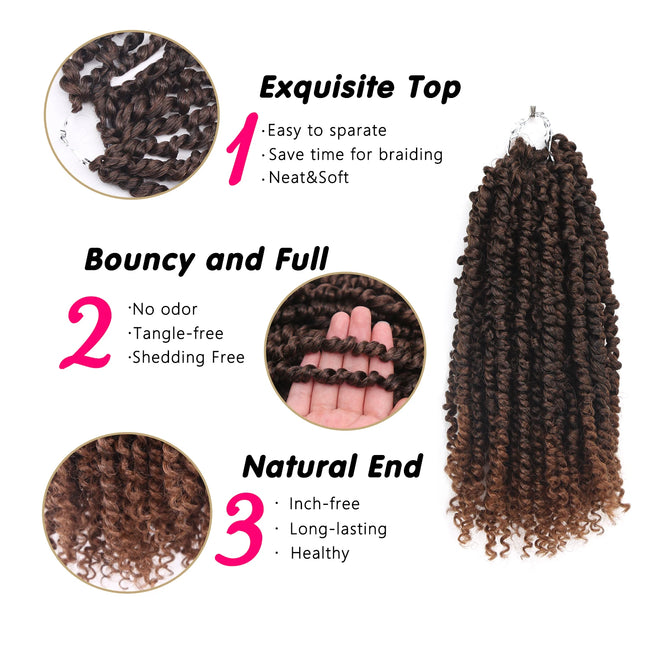 Synthetic Braiding Passion Twist Crochet Hair