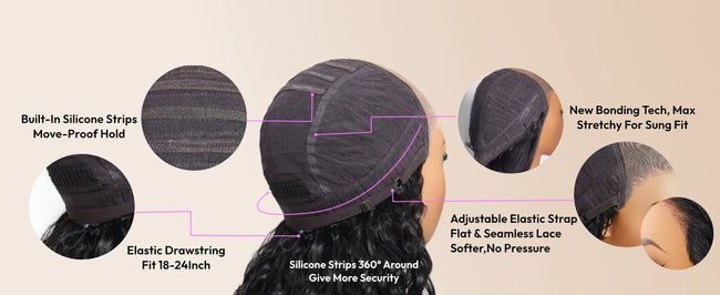 UNice Curly Human Hair Wig With Finger Coil Ends
