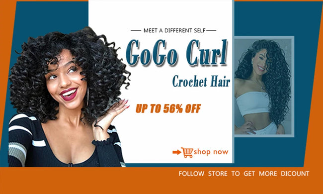1-6 Packs GoGo Curl Crochet Hair
