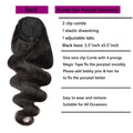 Curly Human Hair Drawstring Ponytail Extension