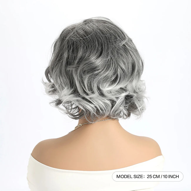 Short Natural Wig with Bangs