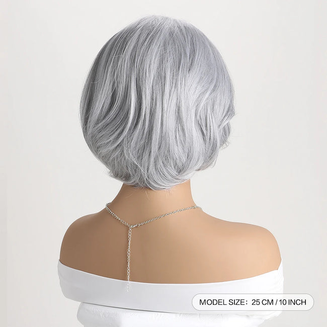 Short Natural Wig with Bangs