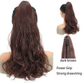 Short Ponytail Synthetic Curly Clip In Hair Extensions