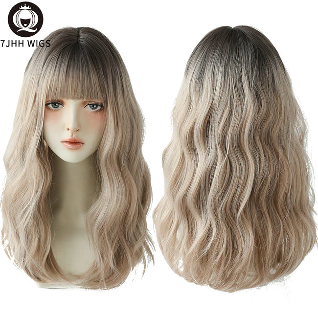 Deep Wave Wig With Bangs