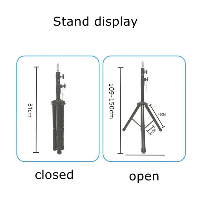 Tripod Canvas Mannequin Head Stand