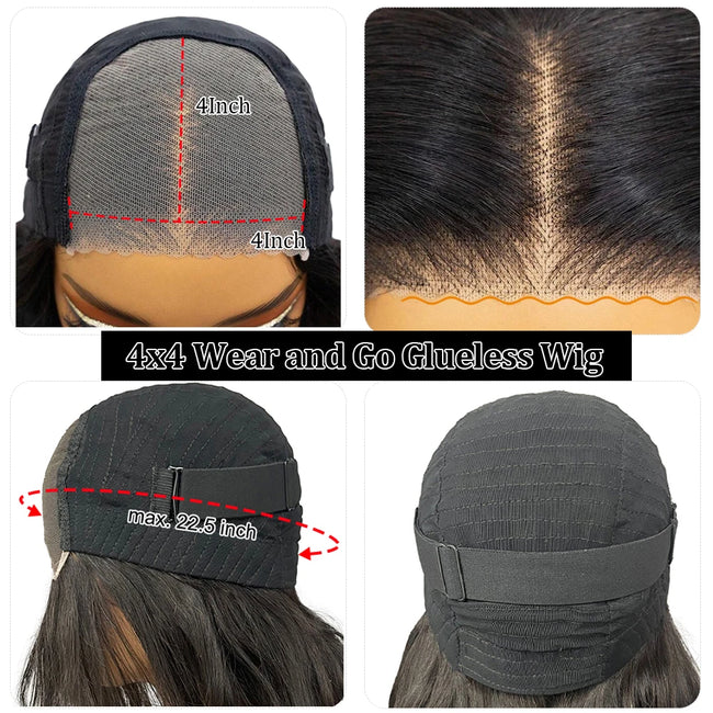 Pre-Styled Layered Ombre Brown Human Hair Wig