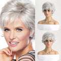 Short Natural Wig with Bangs