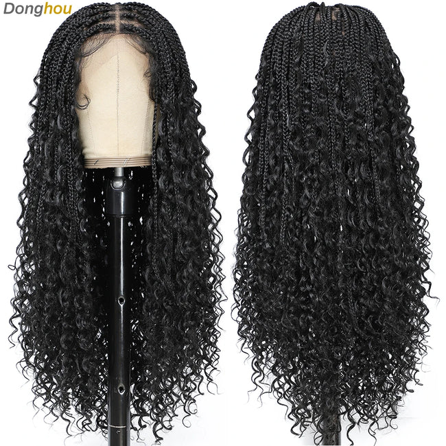 Box Braid Wig with Baby Hair Lace
