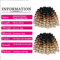 Curly Jumpy Wand Curl Jamaican Bounce Synthetic Braiding Hair Extensions