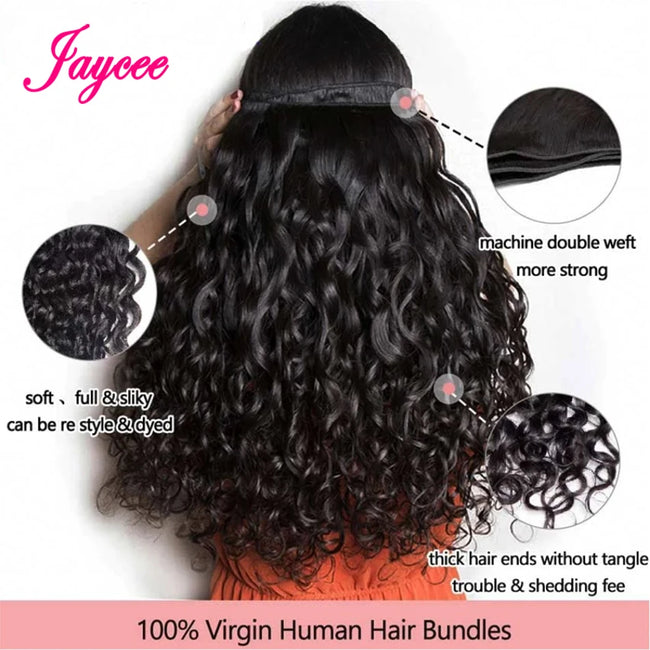 Peruvian Water Wave Bundle Human Hair Extensions