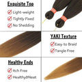 Ombre Pre Stretched Braiding Hair Bundles