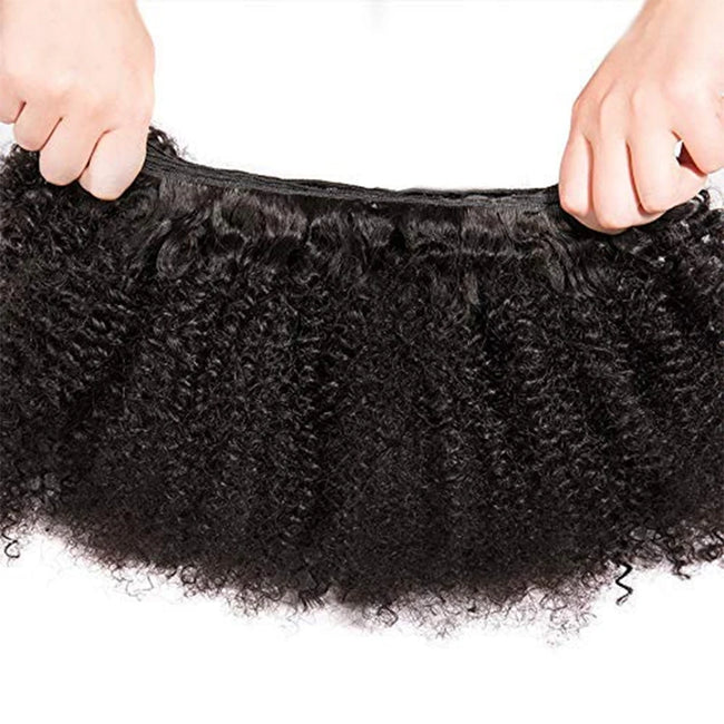 Mongolian Afro Kinky Curly Bundles Human Hair