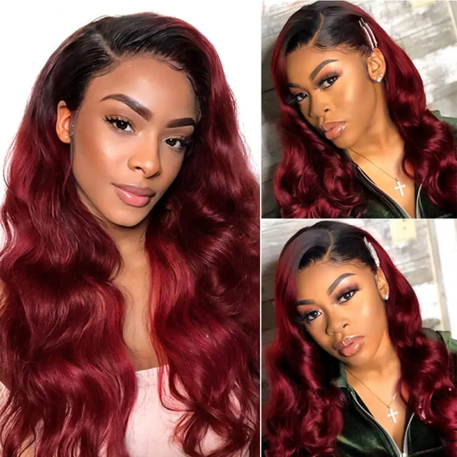 Brazilian Burgundy Human Hair Weave Bundles