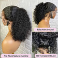Deep Water Wave Human Hair Wig With Invisible Strap