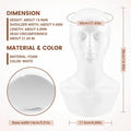 Female Styrofoam Foam Mannequin Manikin Head Model Hat Glasses Display Foam Mannequin Head Model Hat Wig Display Stand Rack