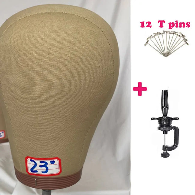 Cork Canvas Mannequin Head