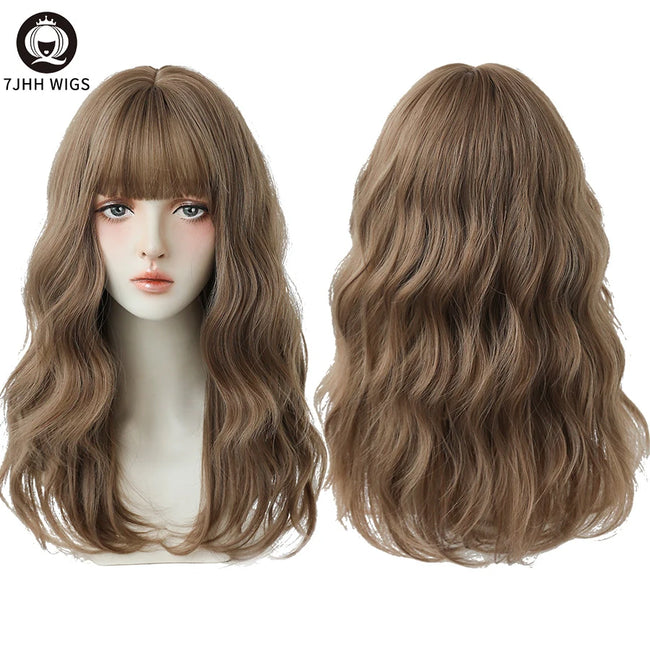 Deep Wave Wig With Bangs
