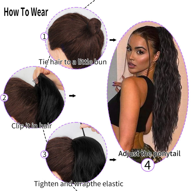 Drawstring Ponytail Hair Extensions