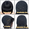 Brazilian Remy Human Hair Bob Wig with Bangs
