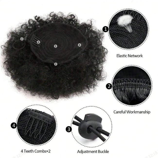 Afro Puff Drawstring Ponytail Extension