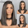 Salt and Pepper Human Hair Wig