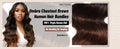UNice Chestnut Brown Ombre Body Wave Bundles
