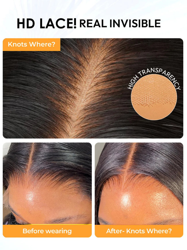 Pre-Styled Layered Ombre Brown Human Hair Wig