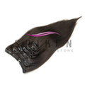 Burgundy Brazilian Remy Straight Hair Clip Hair Extensions