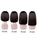 Brazilian Remy Human Hair Bob Wig with Bangs
